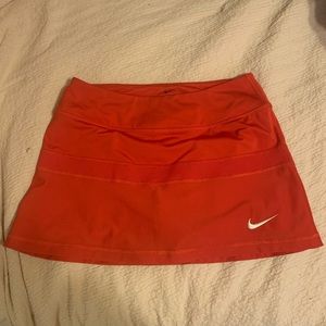 Red Nike Tennis skirt